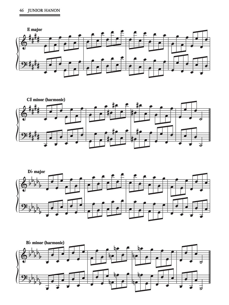 Junior Hanon for the Piano (Alfred Masterwork Edition) - Paperback