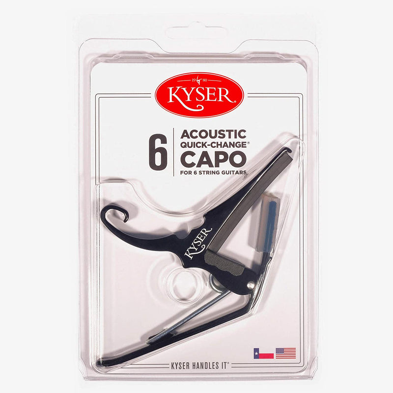 Kyser Quick Change 6 Strings Guitar Capo Black KG6-BA