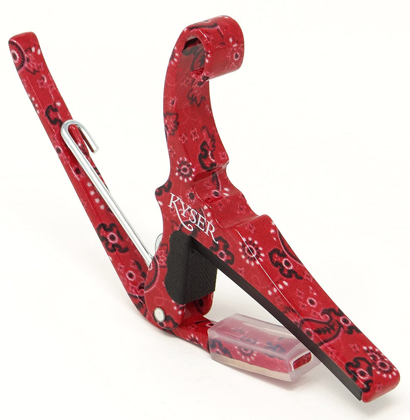 Kyser Quick Change 6 Strings Guitar Capo Red Paisley