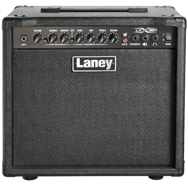 Laney UK  LX35R  35 WATT, Twin Channel AMP 3EQ Band On-board Reverb. Solid State Amp.