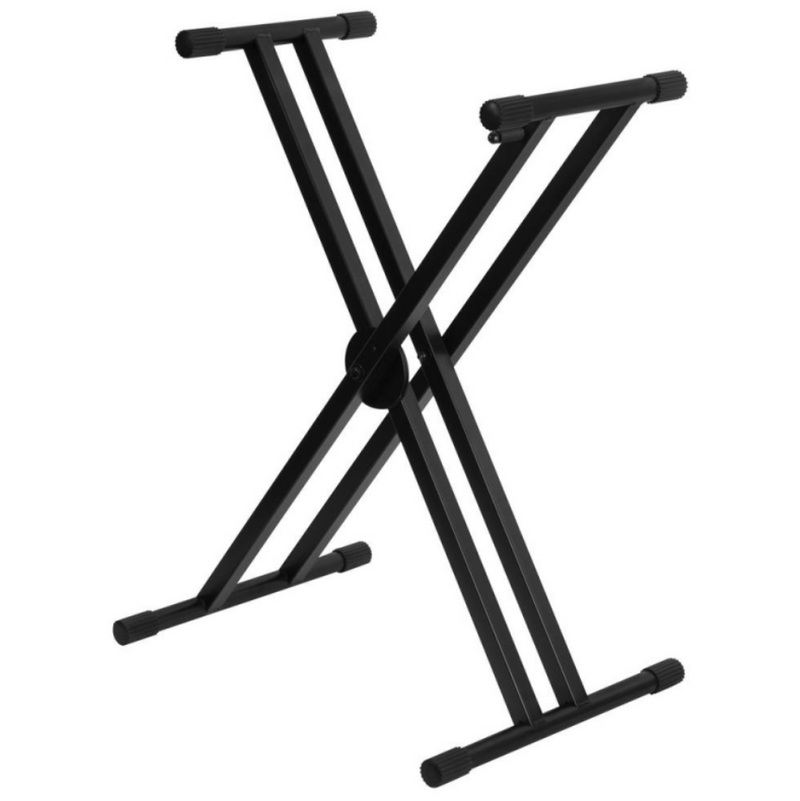 On-Stage KS7291 ERGO-LOK  Double-X Keyboard Stand with Welded Construction