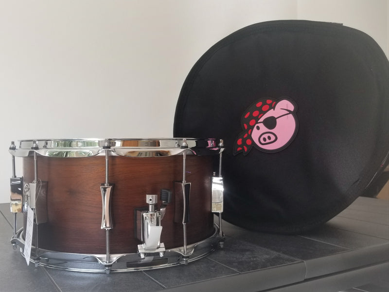 Pork Pie Percussion 7"x14" Walnut Fade Snare Drum,
