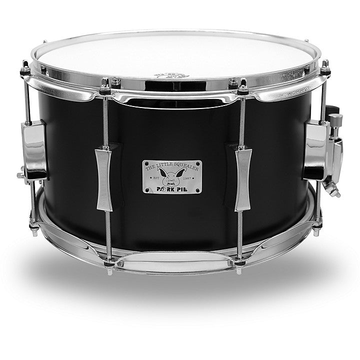 Pork Pie Snare 7x12, Little Squealer, Black Satin, Maple Birch Shell