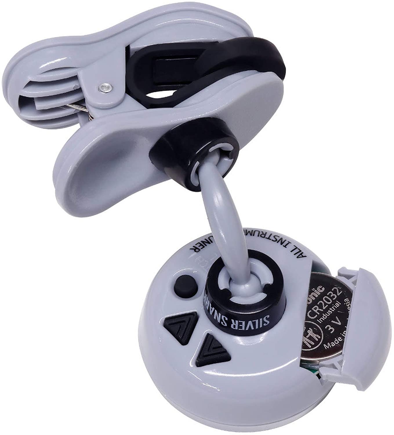 Snark SIL-1 Silver Clip-On Chromatic Tuner - Guitar & Bass