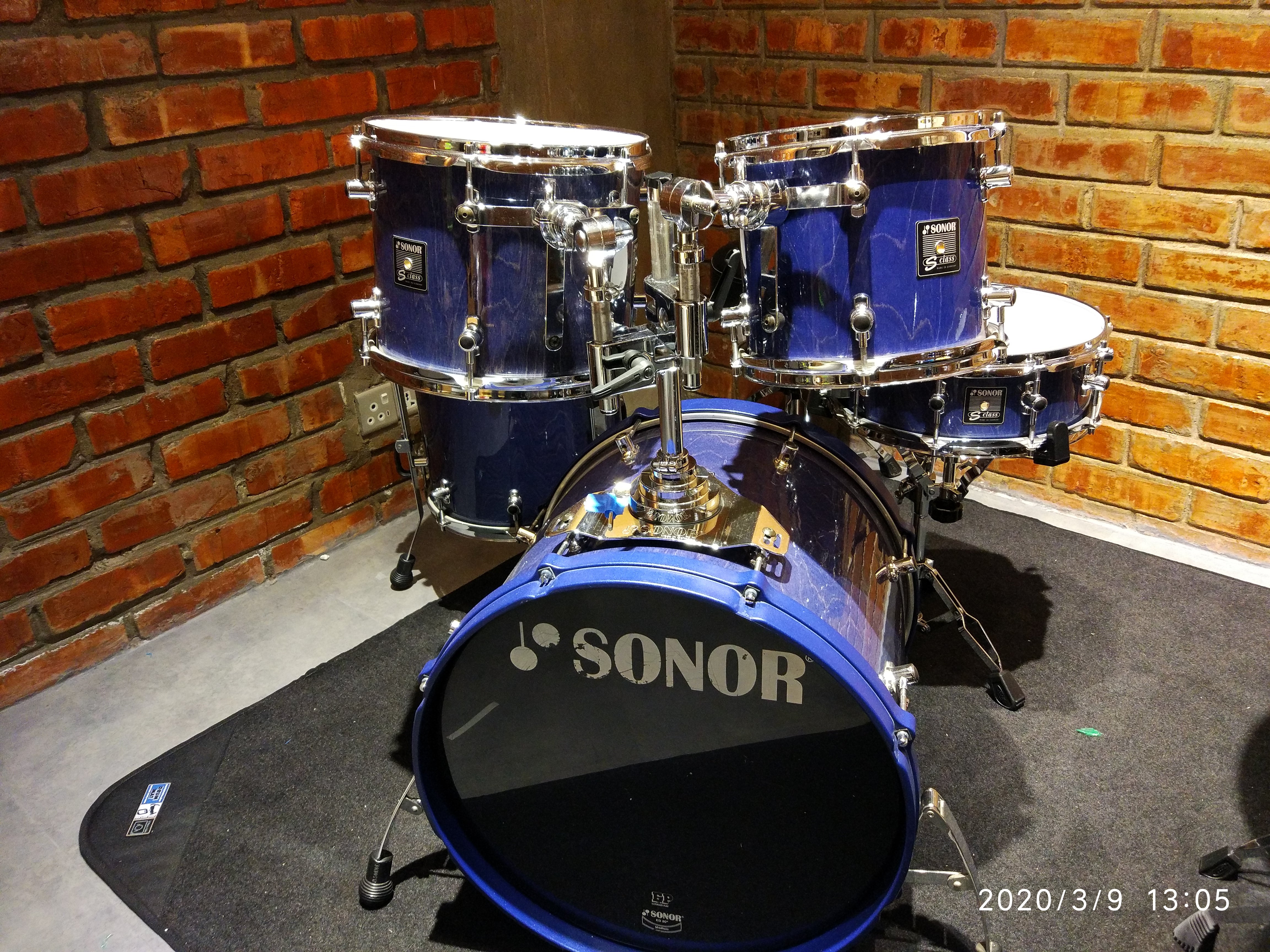 Sonor S Class Blue Series. Vintage 1980s. Made in Germany. Mint Condition