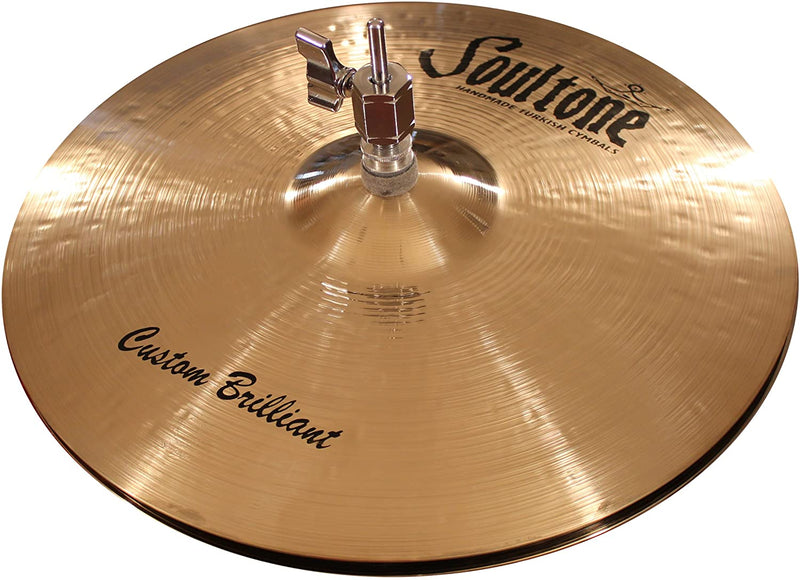 Soultone Cymbals CBR-HHT15, Custom Brilliant Hi-Hat Pair (Top/Bottom) 15"