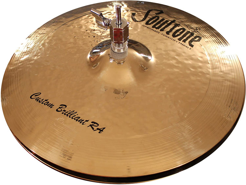 Soultone Cymbals CBRRA-HHT12 Custom Brilliant RA, Hi Hat  12" Pair (Top/Bottom)