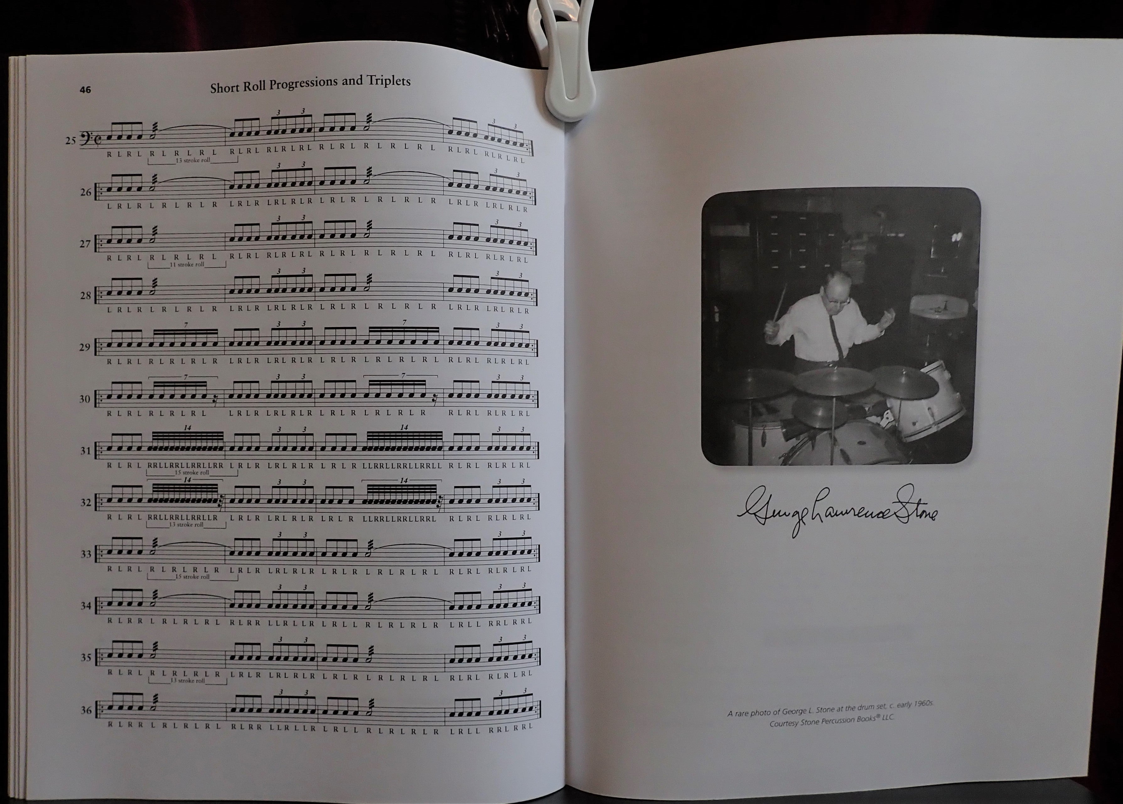 Drumset Book Stick Control Snare Drum by George Lawrence