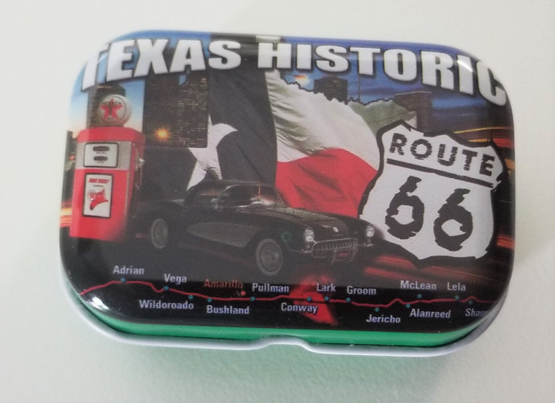 Guitar TIn Pick Holder - Route 66, USA Collectible