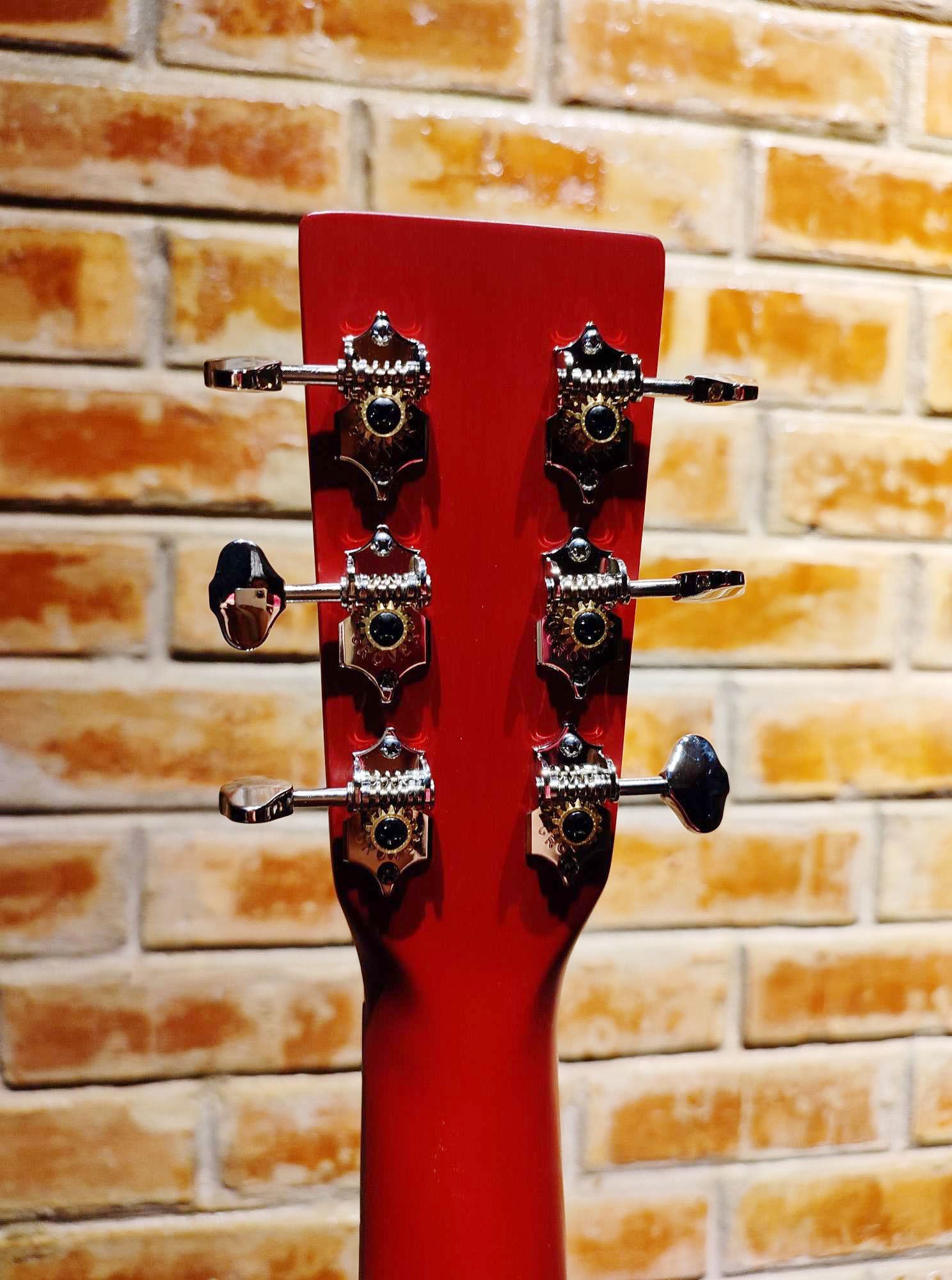 Tokai Cat's Eyes Acoustic Guitar CE57-GO-EA, Red,  Acoustic/Electric Guitar, w/Presys+ 201 PreAmp, Solid Spruce Top, Mahogany Side Back/Neck, Rosewood Fingerboard, w/Gig Bag