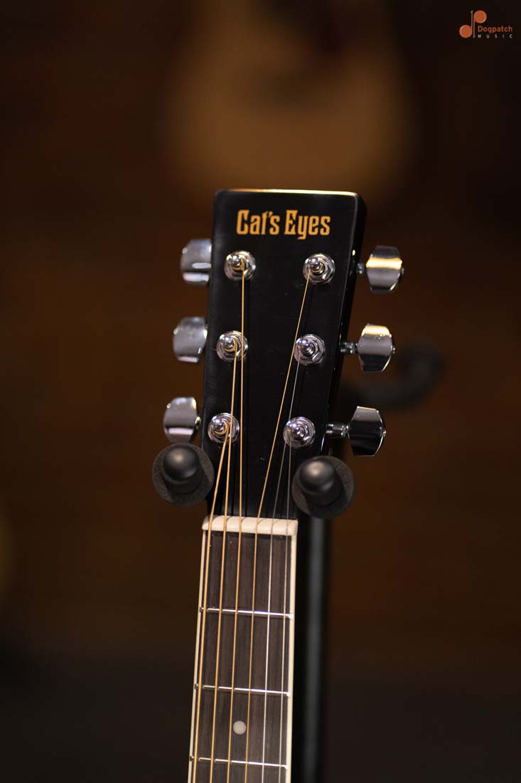 Tokai Cat's Eyes Acoustic Cutaway Guitar CE25C-BB, Black w/Gig Bag