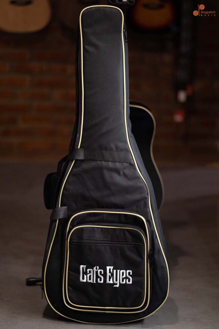 Tokai Cat's Eyes Acoustic Cutaway Guitar CE25C-BB, Black w/Gig Bag