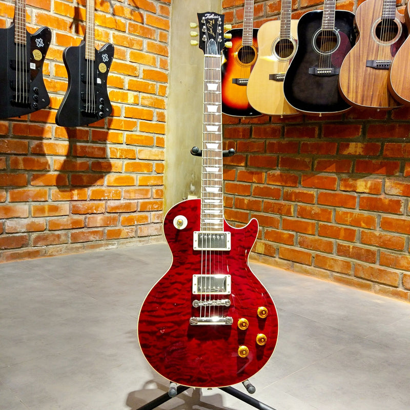 Tokai LS142Q SDR , Electric Guitar, Vintage Series, See-Through Dark Red (Sold-Out Back-Order Q1 2023)