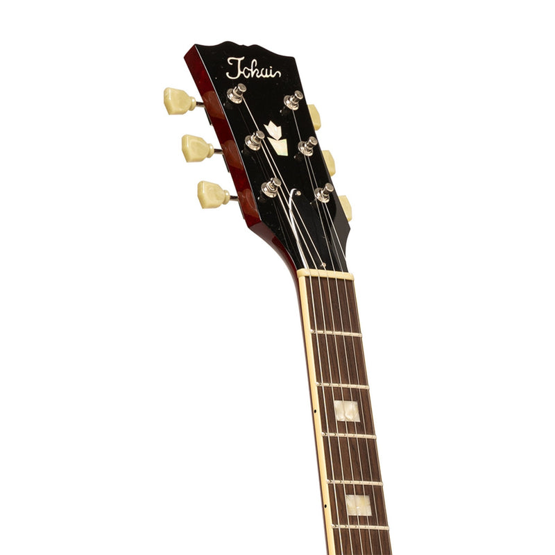 Tokai UES198 Electric Guitar. Semi-Hollow, See-Thru Red (SR), MIJ, with Hard Shell Case (Sold-Out Back-Order Q1 2023)