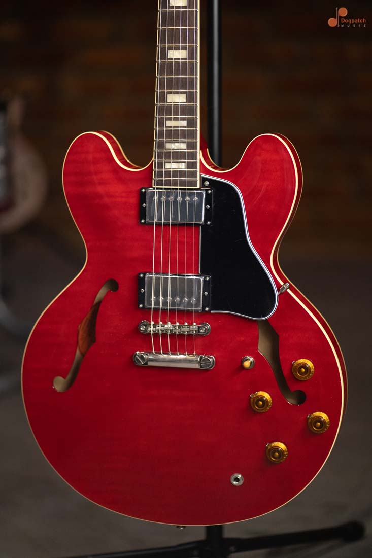 Tokai UES198 Electric Guitar. Semi-Hollow, See-Thru Red (SR), MIJ, with Hard Shell Case (Sold-Out Back-Order Q1 2023)