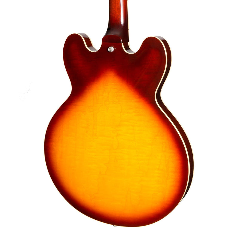 (Sold Out)Tokai UES-198 Electric Guitar. Semi-Hollow, Tea Burst (TB), MIJ, with Hard Shell Case