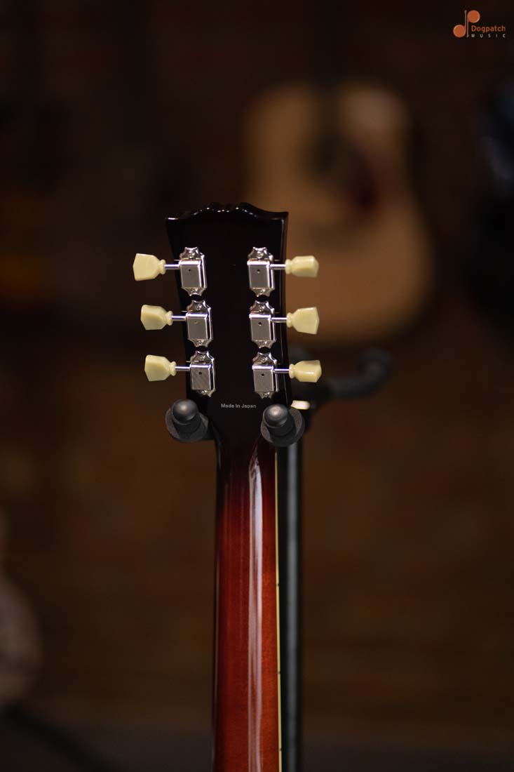 (Sold Out)Tokai UES-198 Electric Guitar. Semi-Hollow, Tea Burst (TB), MIJ, with Hard Shell Case
