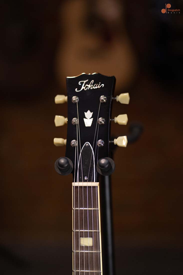 (Sold Out)Tokai UES-198 Electric Guitar. Semi-Hollow, Tea Burst (TB), MIJ, with Hard Shell Case