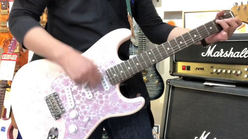 Tokai AST126 SKR-R Prototype Limited Edition, Sakura Pale Pink, Strat Body & with Vintage Hard Shell Tweed Case