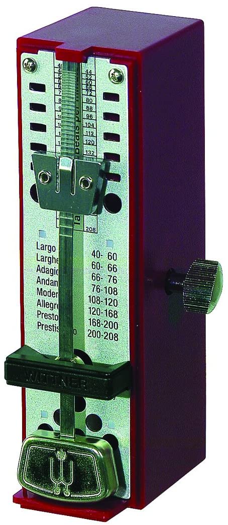 Wittner 903012 Taktell Piccolo Super-Mini Metronome, Ruby - Germany