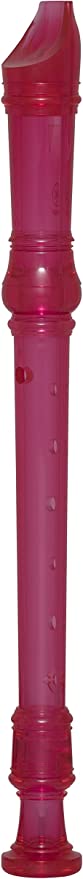 Yamaha YRS-20BP Soprano C Translucent Baroque-Fingering Recorder (Translucent Candy Pink}