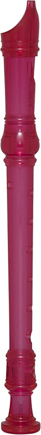 Yamaha YRS-20BP Soprano C Translucent Baroque-Fingering Recorder (Translucent Candy Pink}