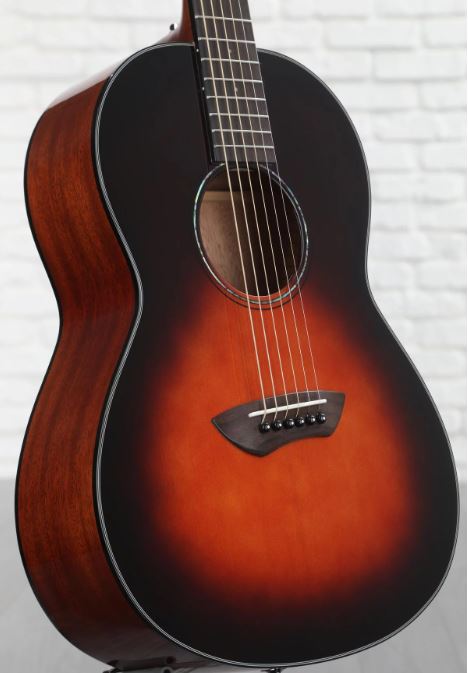 Yamaha CSF1M Parlor Acoustic-Electric Guitar, Tobacco Brown Sunburst