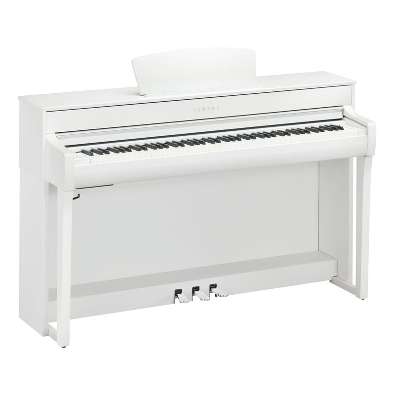 Yamaha CLP-735WH Clavinova Digital Piano, White, Grand Piano Modeling w/Bench