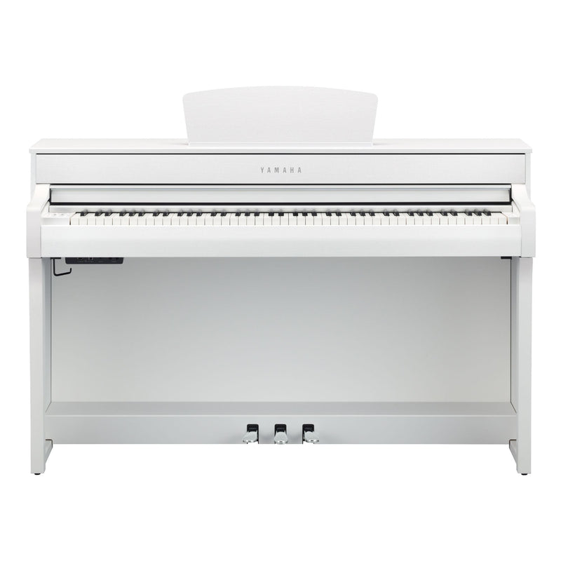 Yamaha CLP-735WH Clavinova Digital Piano, White, Grand Piano Modeling w/Bench