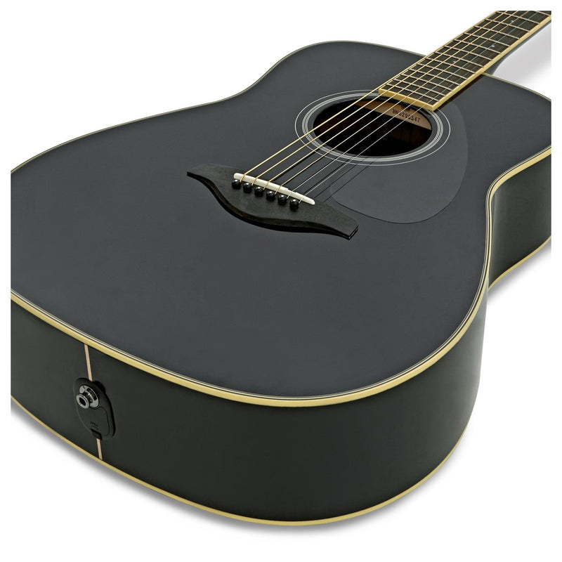 Yamaha FG-TA TransAcoustic Dreadnought, Black