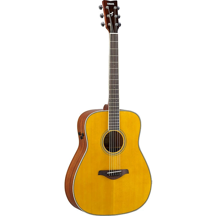 Yamaha FG-TA TransAcoustic Dreadnought, Solid Spruce Top, Mahogany Back & Sides.Vintage Tint