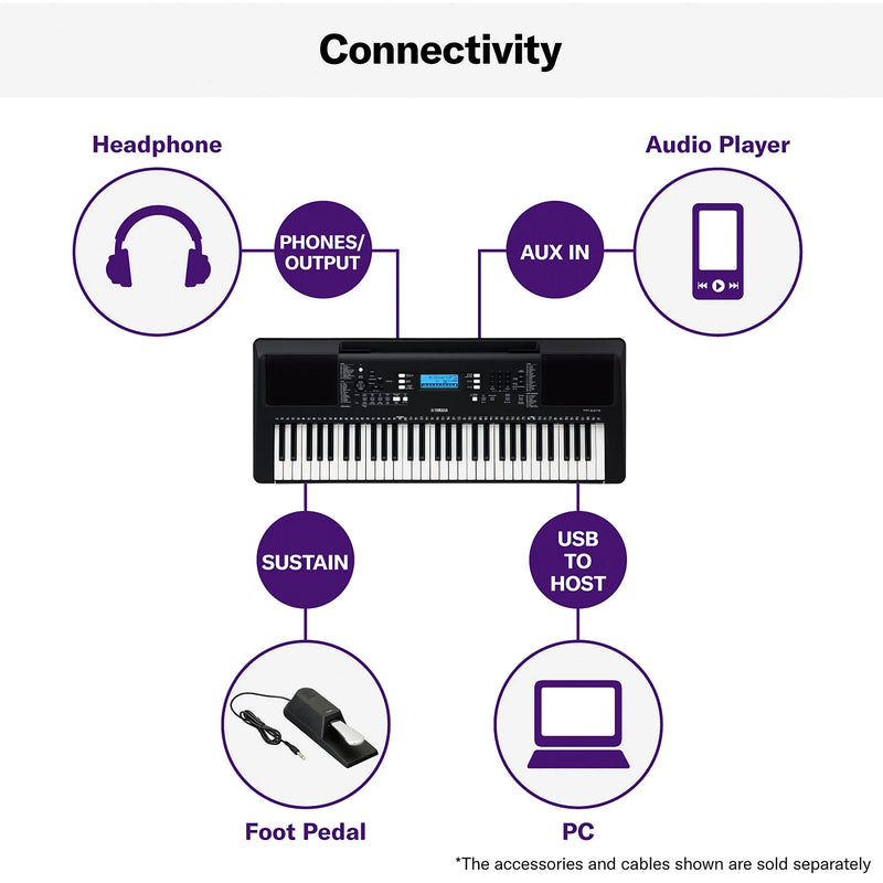 Yamaha PSR-E373 - 61-Key Portable Keyboard