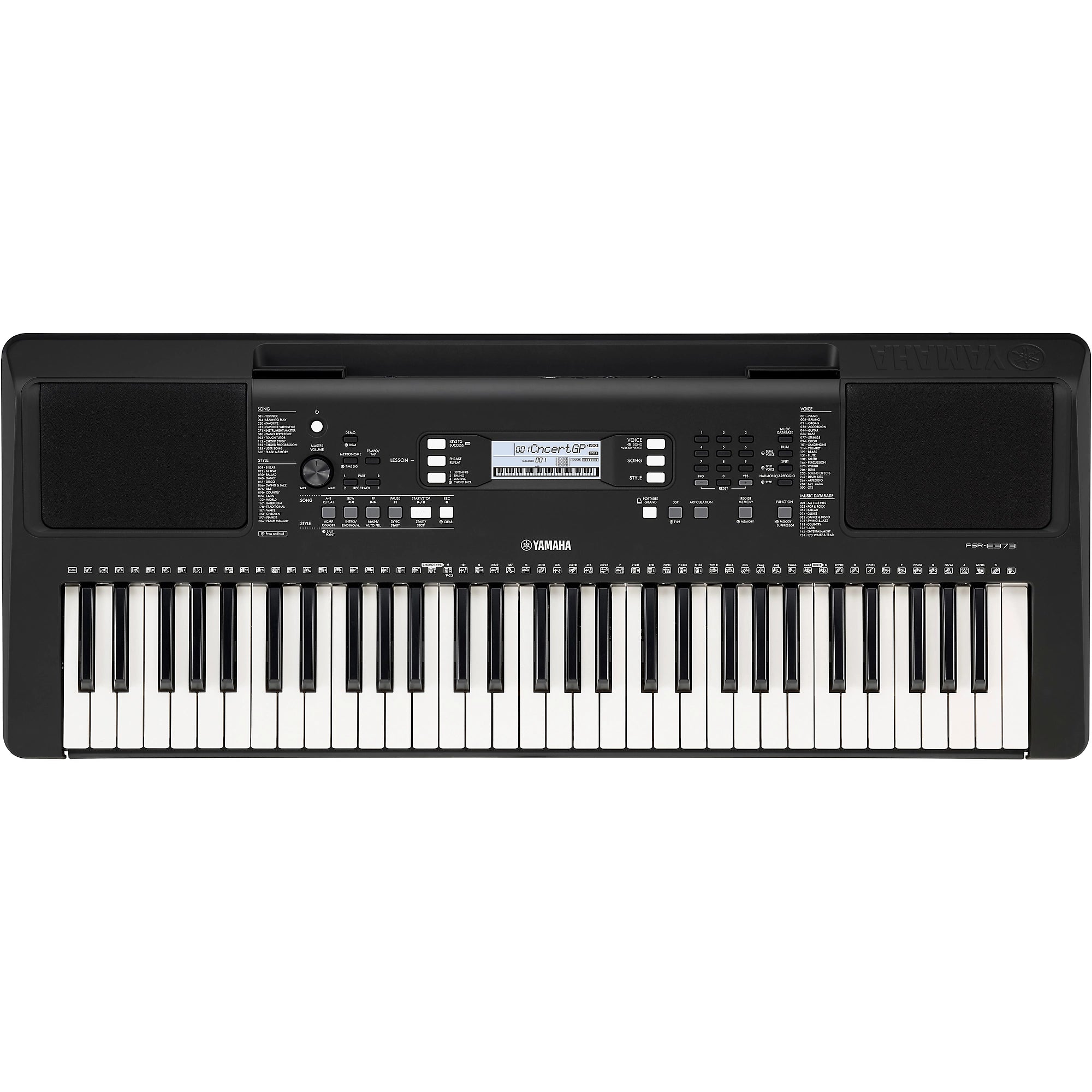 Yamaha, 61-Key PSR-E373 Portable Keyboard Power Adapter Included