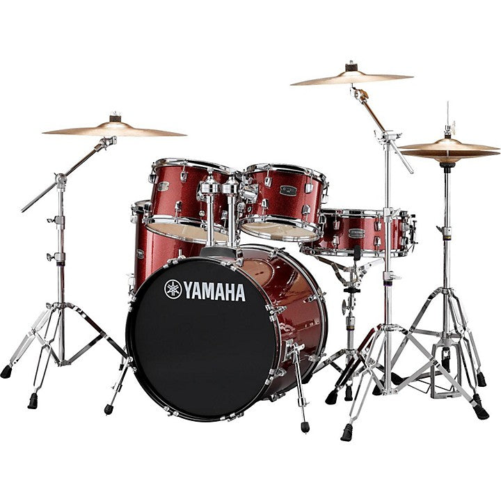 Yamaha RDP0F5, Rydeen 5-Piece Shell Pack with 20 in. Bass Drum Burgundy Glitter