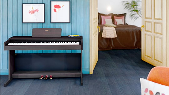 Yamaha ARIUS YDP-144B, 88 Keys Digital Piano, Black, Action Hammers, Weighted Keyboard