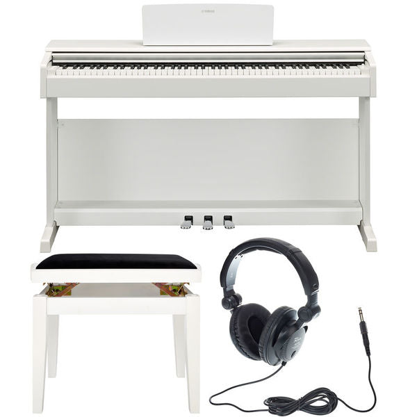 Yamaha ARIUS YDP-145WH, 88 Keys, Digital Piano, White, Action Hammered Keys, Weighted Keys w/Bench