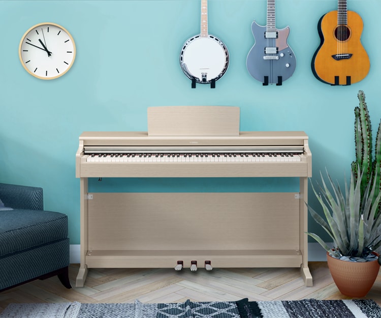 Yamaha ARIUS YDP-144WH, 88 Keys Digital Piano, White, Action Hammers, Weighted Keyboard