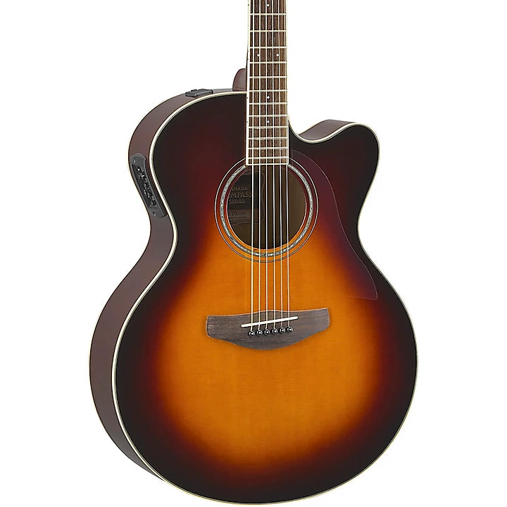 Yamaha CPX600, Medium Jumbo Acoustic/Electric Cutaway Guitar, Old Violin Sunburst