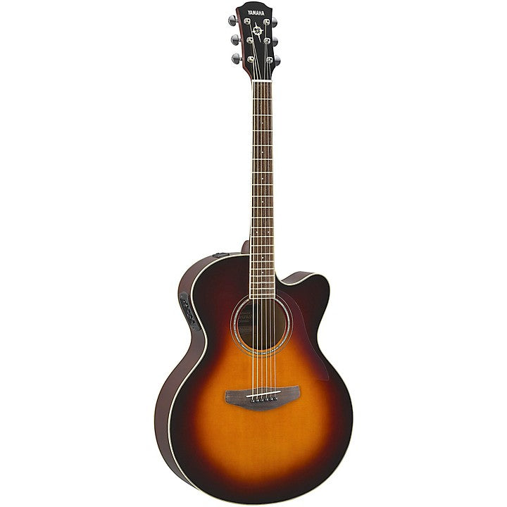 Yamaha CPX600, Medium Jumbo Acoustic/Electric Cutaway Guitar, Old Violin Sunburst