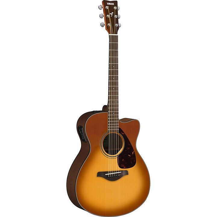 Yamaha FSX800C Concert Small Body Cutaway, Acoustic/Electric Guitar, Sand Burst
