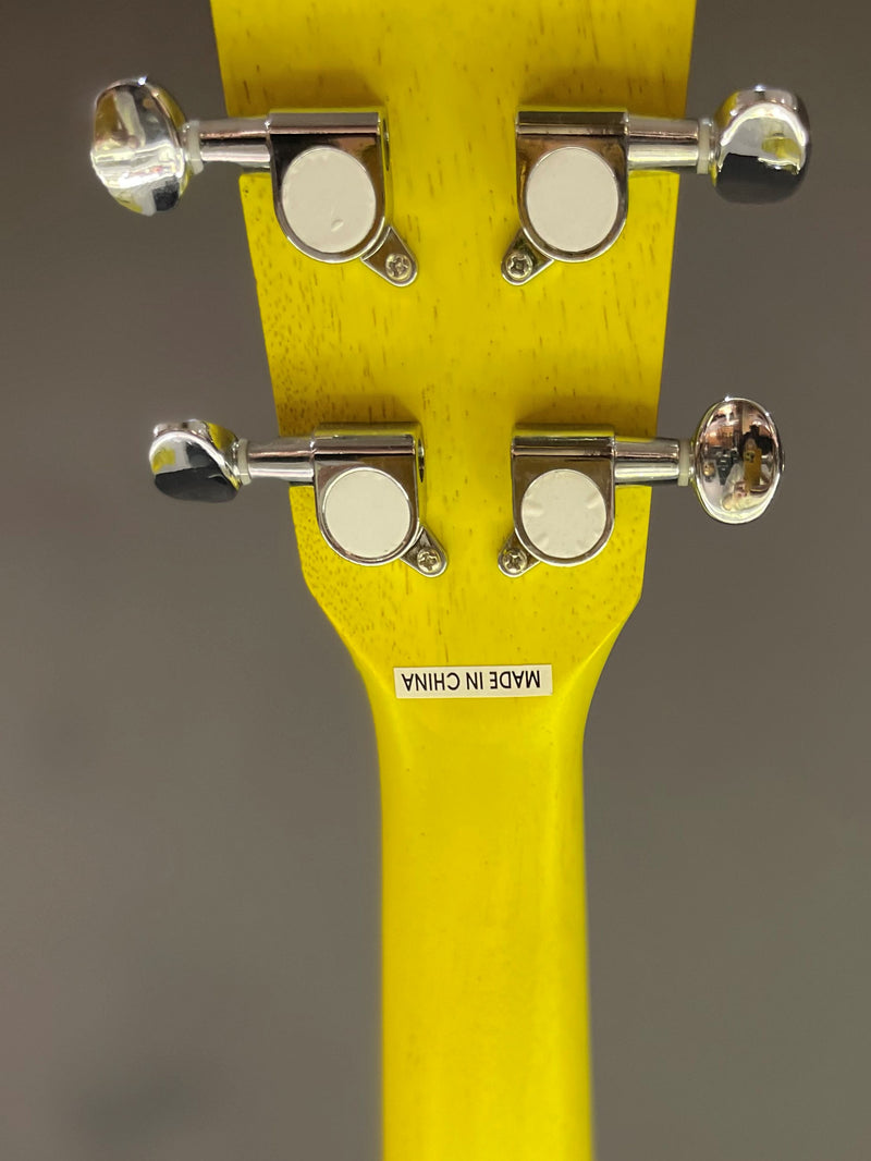Amahi UK 205EQ, Yellow Mahogany Ukulele - Concert Size with Gig Bag
