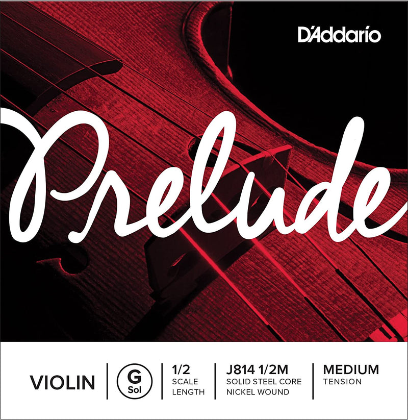 D’ Addario Prelude Violin Strings - J814 4/4M - G, 4/4 Scale, Medium Tension - Single String