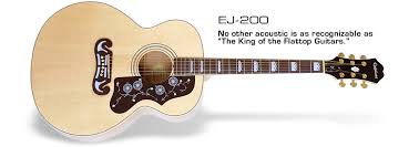 Epiphone EJ -200SCE-Super Jumbo Cutaway A/E Guitar-Black