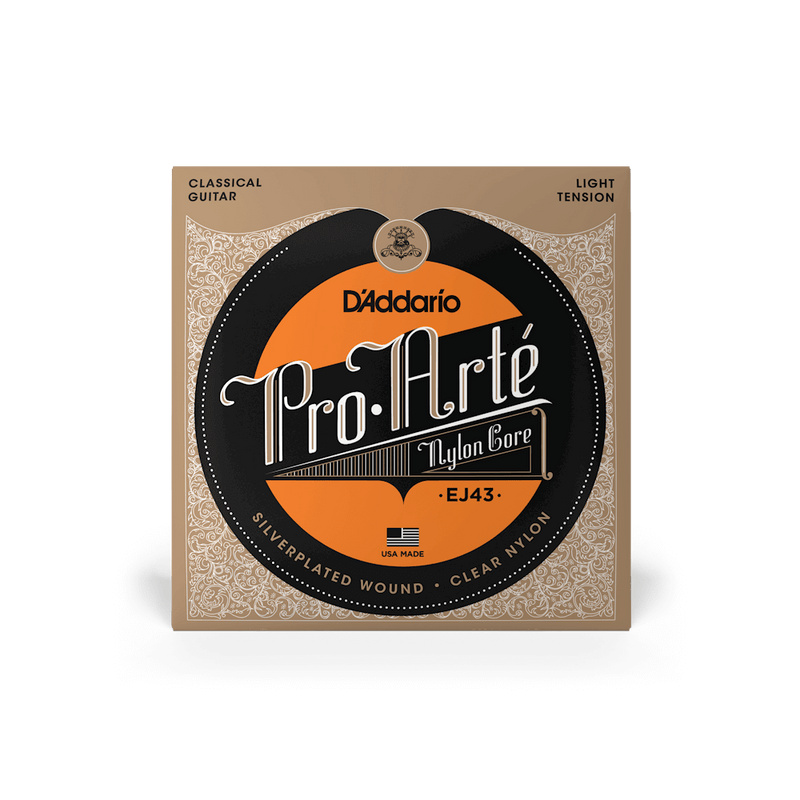 D'Addario EJ43 Pro-Arte Nylon Classical Guitar Strings, Light Tension