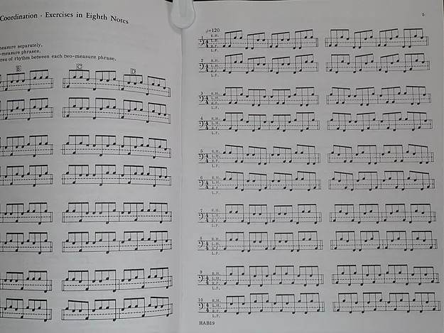 Drumset Book 4-Way Coordination for the Development of Complete Independence o