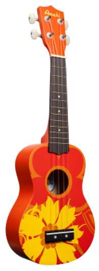 Amahi DDUK5  Ukulele-Orange Flower - Soprano