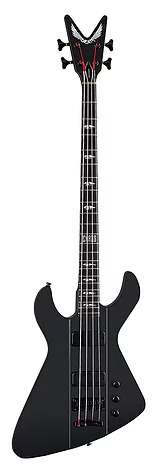 Dean DEMONATOR- 4-BKS, Mahogany Body,  4  Strings, Bass Guitar, Black Satin. Dean Hard Shell Case Included.