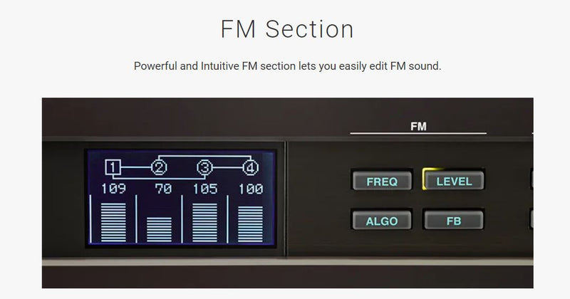 Yamaha REFACE DX FM Synthesizer, modern controls, 2 stereo speakers, 5hr battery