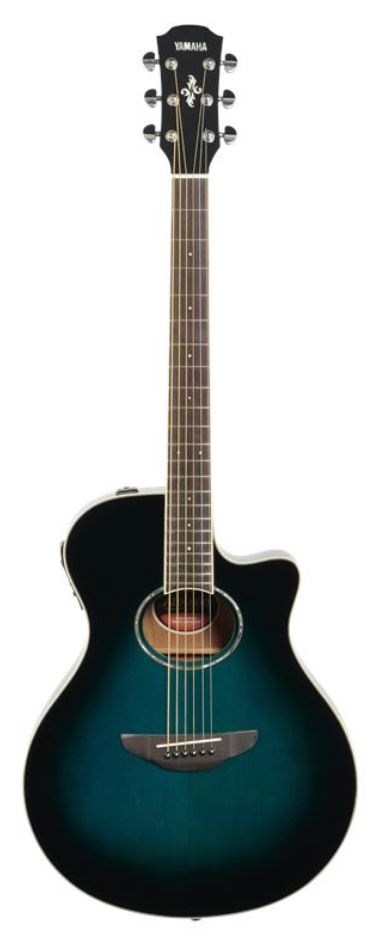 Yamaha APX600 Acoustic/Electric Guitar, Thin-line Cutaway - Blue Burst