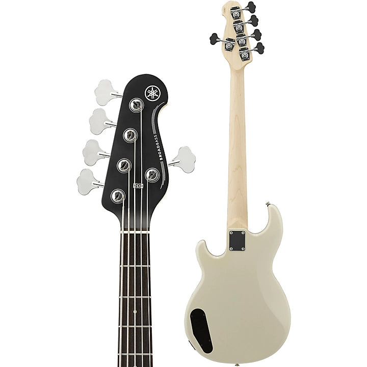 Yamaha BB235, 5 Strings Electric Bass Guitar, Vintage White